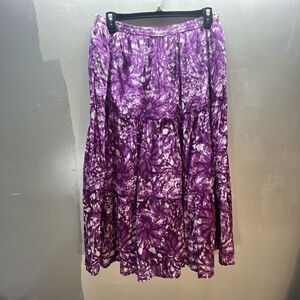 Jane Ashley Skirt Size Medium Panel Peasant Festival Gypsy Hippie Bohemian Maxi